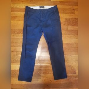 Men’s Langdon slim stretch chino in navy SZ 32/30